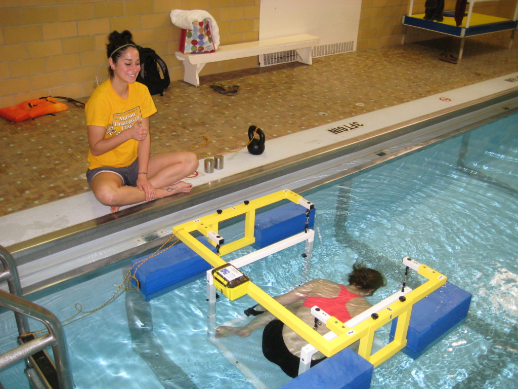 Underwater weighing in pool 2